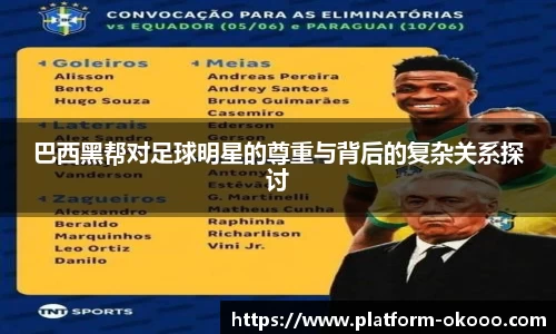 巴西黑帮对足球明星的尊重与背后的复杂关系探讨