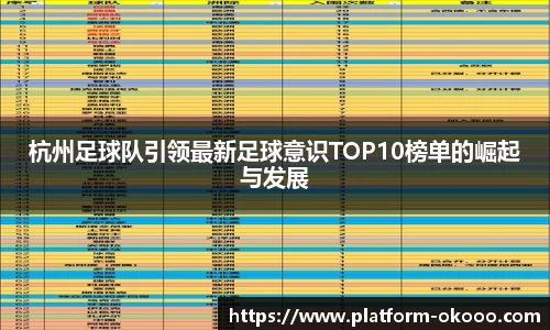 杭州足球队引领最新足球意识TOP10榜单的崛起与发展